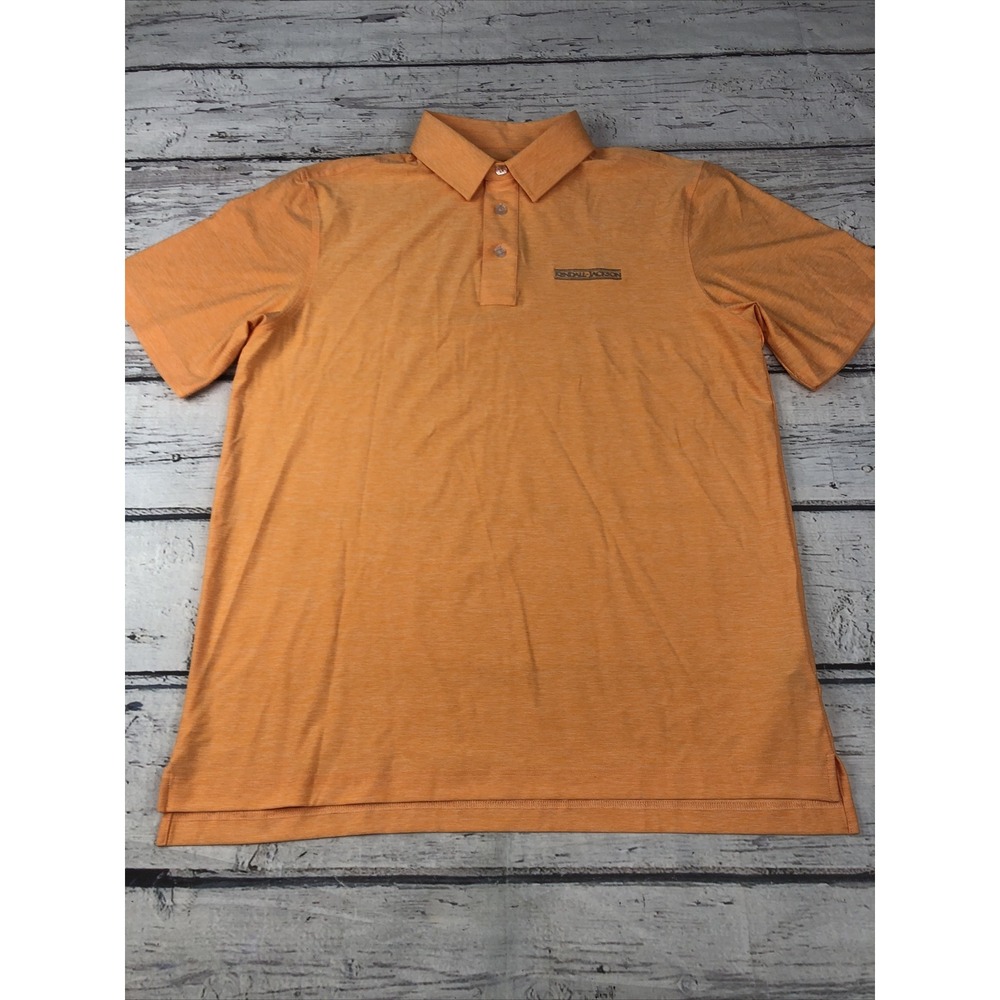 STRAIGHTDOWN STRETCH POLY SPANDEX GOLF SHIRT-M-KENDALL-JACKSON(ORANGE) pre-owned